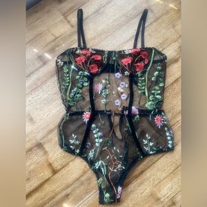Vintage floral lingerie cami